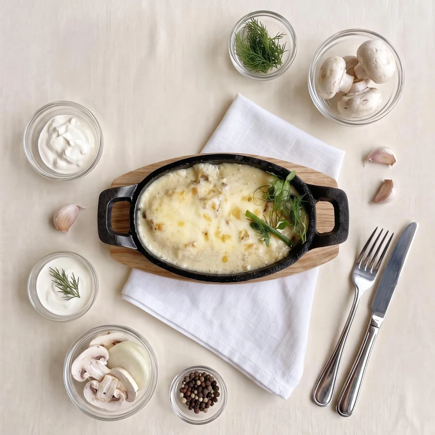 Жульен с морепродуктами
